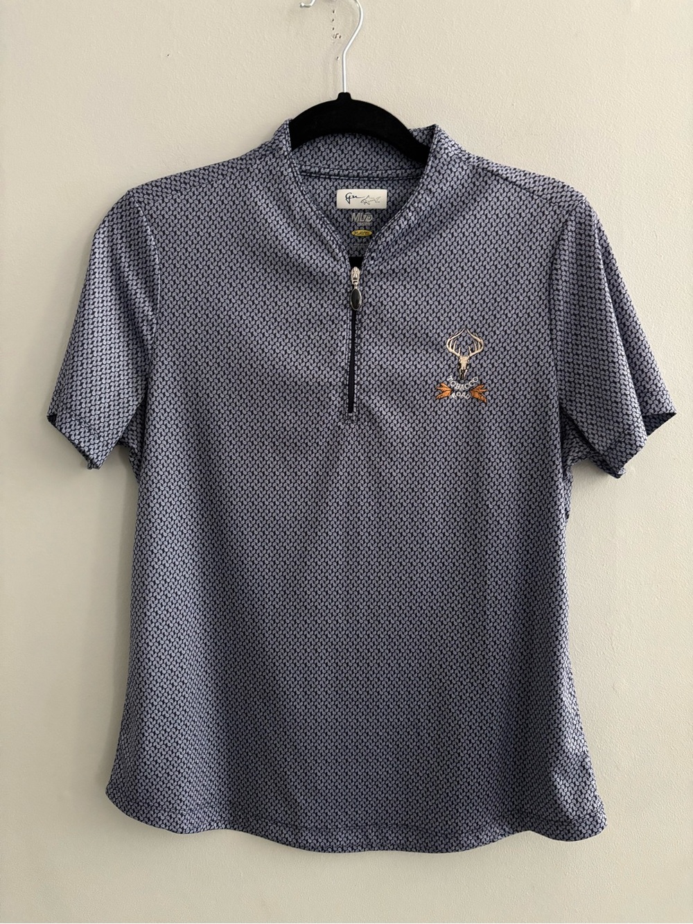 Greg Norman ML75 Tobacco Road Custom Embroidered Paisley Women's Golf Polo Large